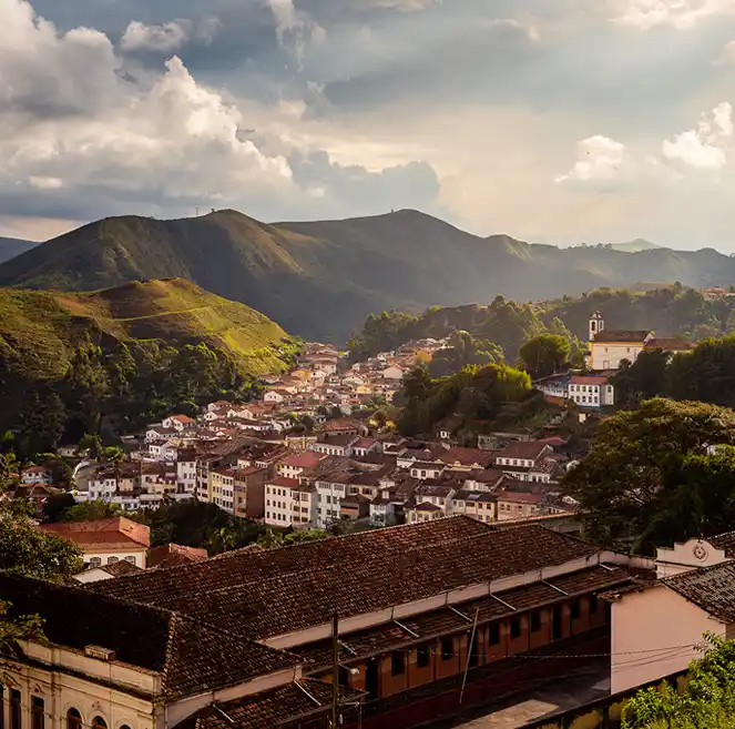 Vista da cidade de Ouro Preto - MG